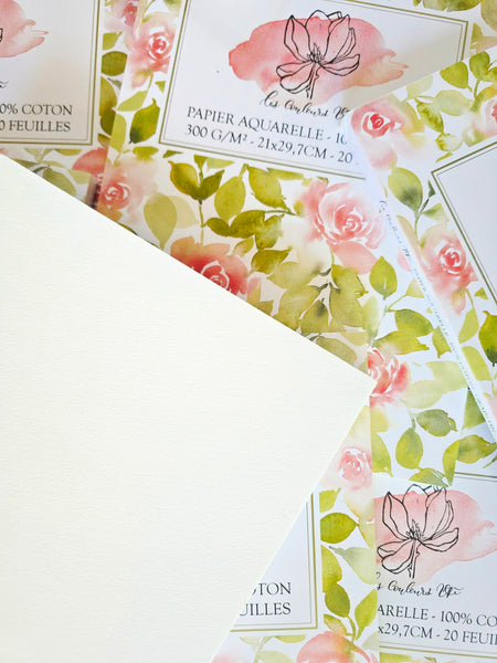 Bloc de papier Aquarelle 100% coton