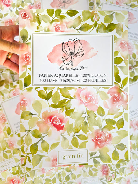 Bloc de papier Aquarelle 100% coton