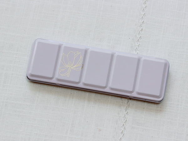 Palette métallique vide 44 demi-godets, Rose