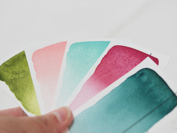 Set de 5 demi-godets d'aquarelle, Mirglis x Les Couleurs VF