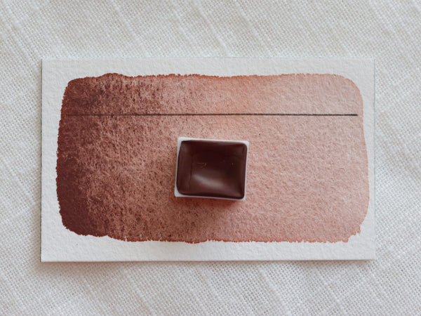 Chocolat, demi-godet d'aquarelle