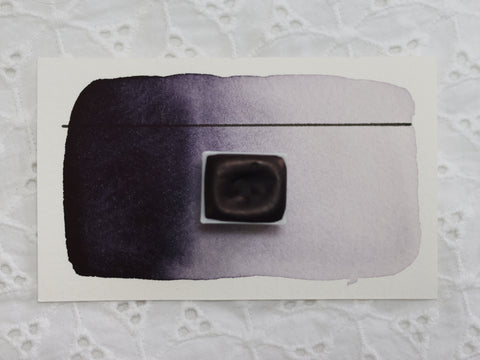 Prune, demi-godet d'aquarelle