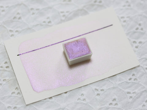 Lilas, demi-godet d'aquarelle