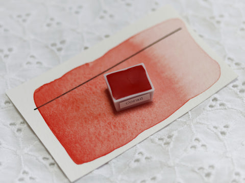 Corail, demi-godet d’aquarelle