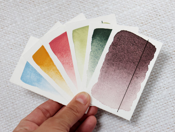 Les Essentielles d'Ondine, set de 6 demi-godets d'aquarelle