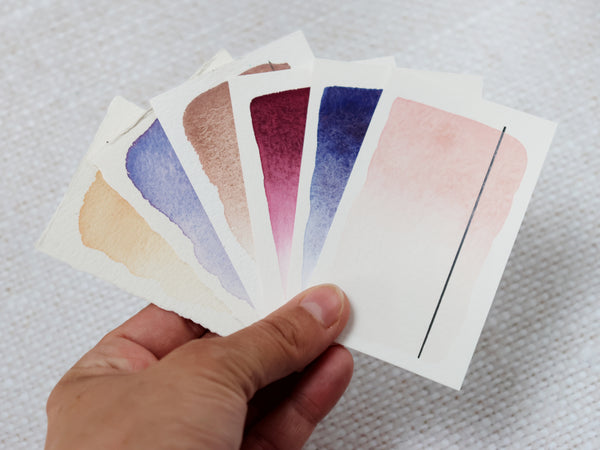 Les Subtiles d'Ondine, set de 6 demi-godets d'aquarelle