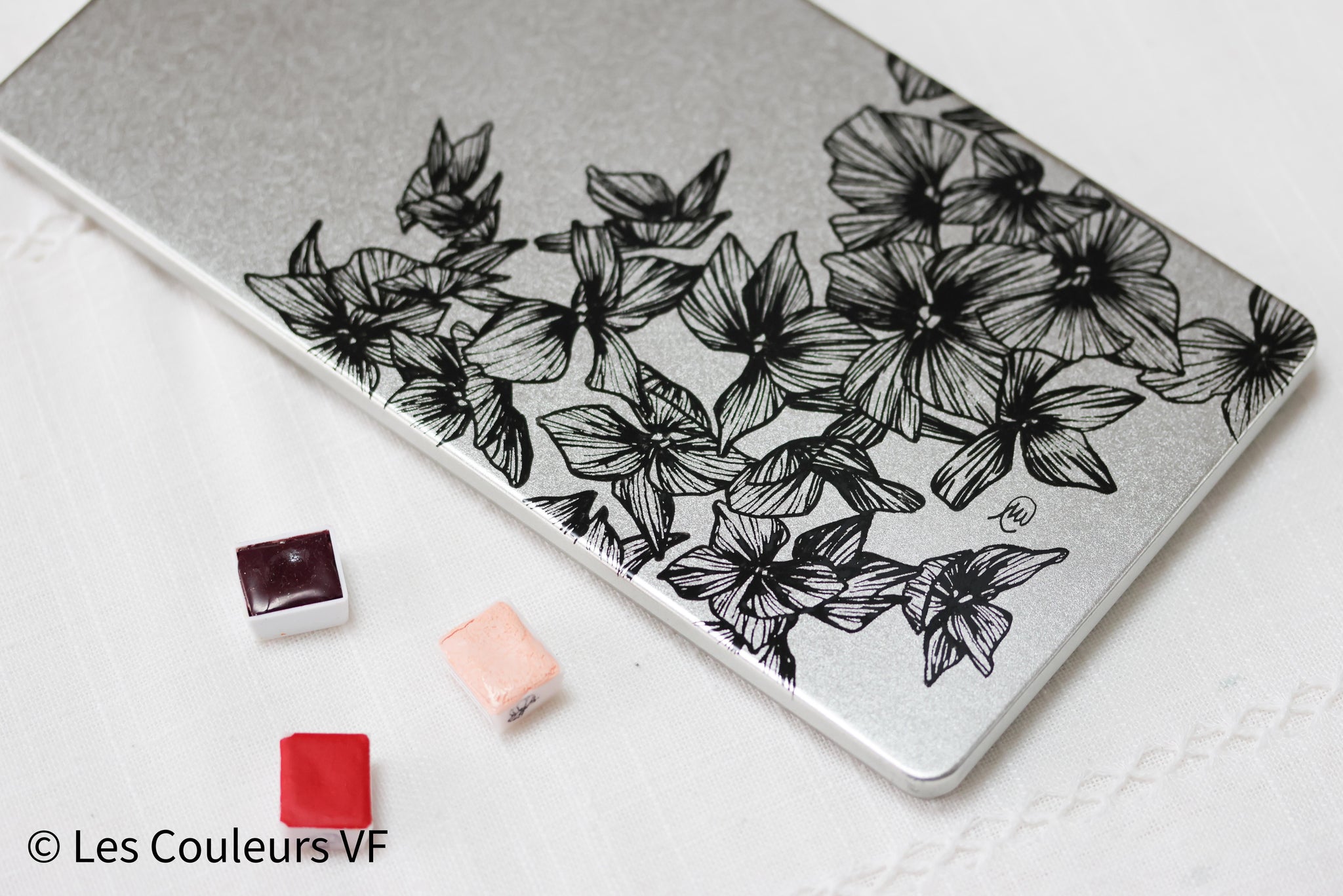 Palette métallique vide x Marion Cornillot - Les Hortensias 2