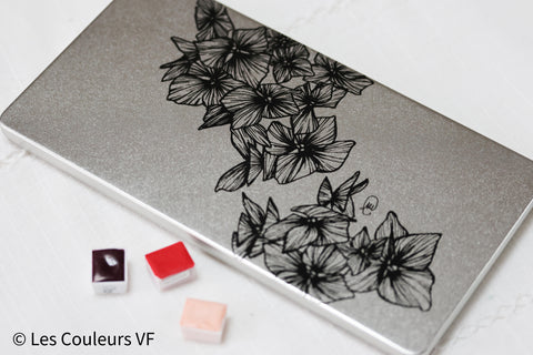 Palette métallique vide x Marion Cornillot - Les Hortensias 1