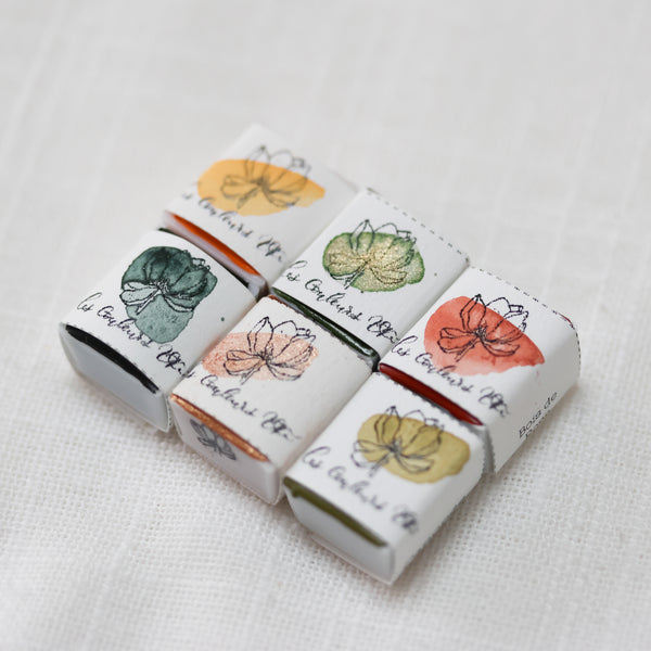 Set Forêt Enchantée, 6 demi-godets d'aquarelle