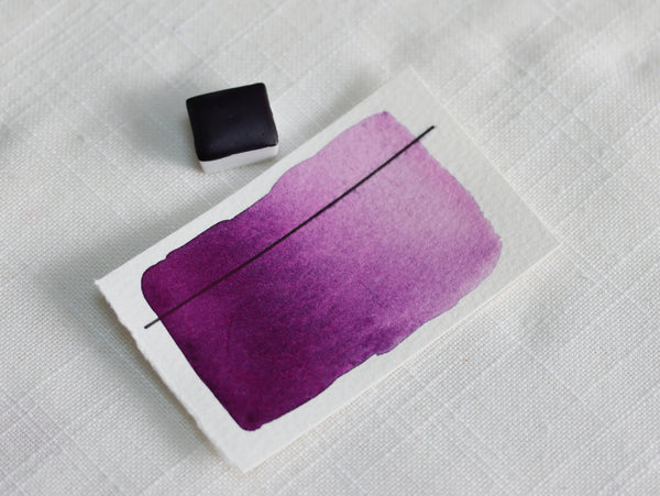 Colchique, demi-godet d'aquarelle