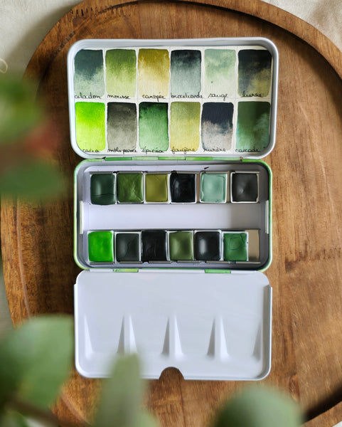 La Palette Verte, 12 demi-godets