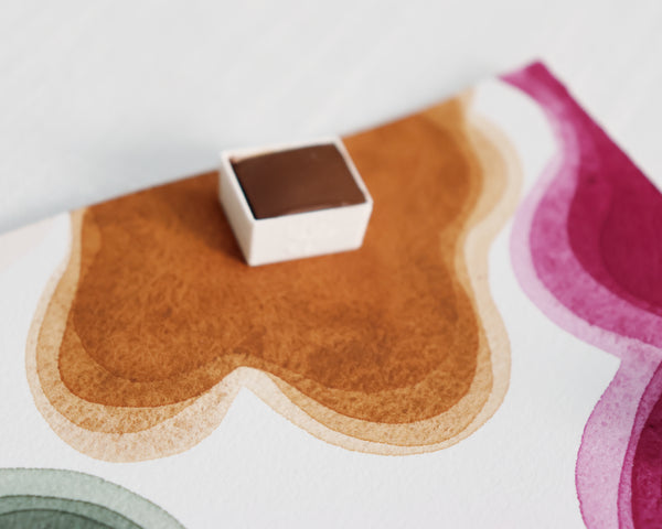 Speculoos, demi-godet d'aquarelle