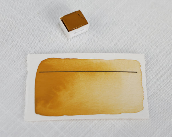 Safran, demi-godet d'aquarelle