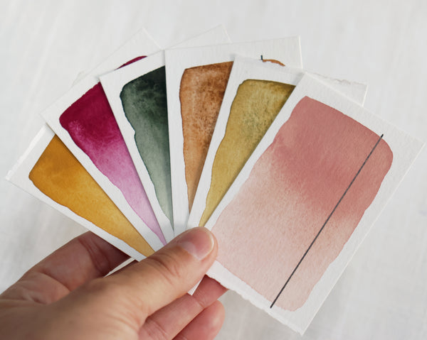 Baci, demi-godet d'aquarelle