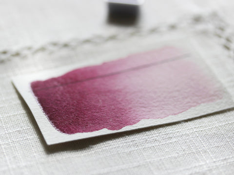 Figue, demi-godet d'aquarelle