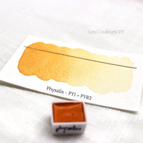 Physalis, demi-godet d'aquarelle